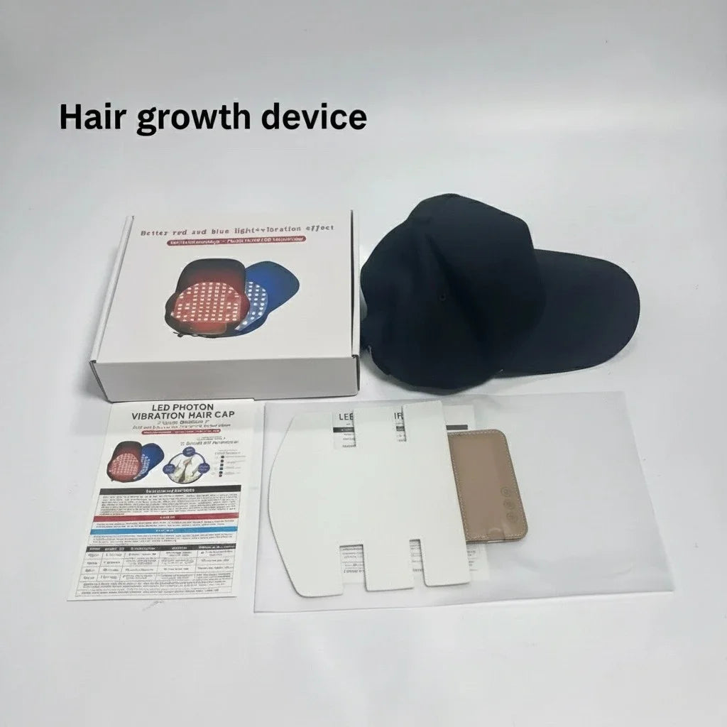 Red Light Hair Growth Cap  Infrared Anti-hair Loss Therapy Device Prevents Hair Loss and Promotes Scalp Blood Circulation