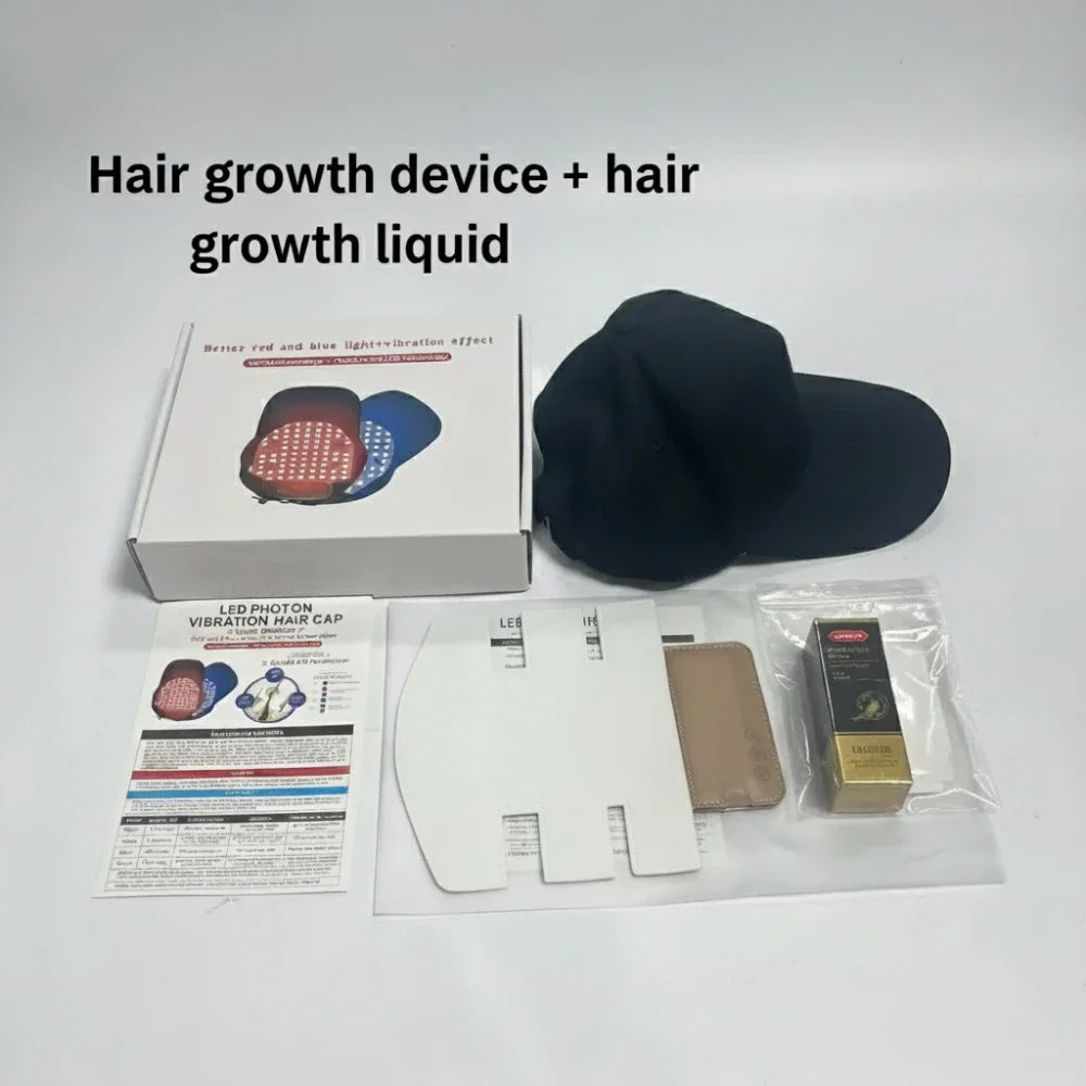Red Light Hair Growth Cap  Infrared Anti-hair Loss Therapy Device Prevents Hair Loss and Promotes Scalp Blood Circulation