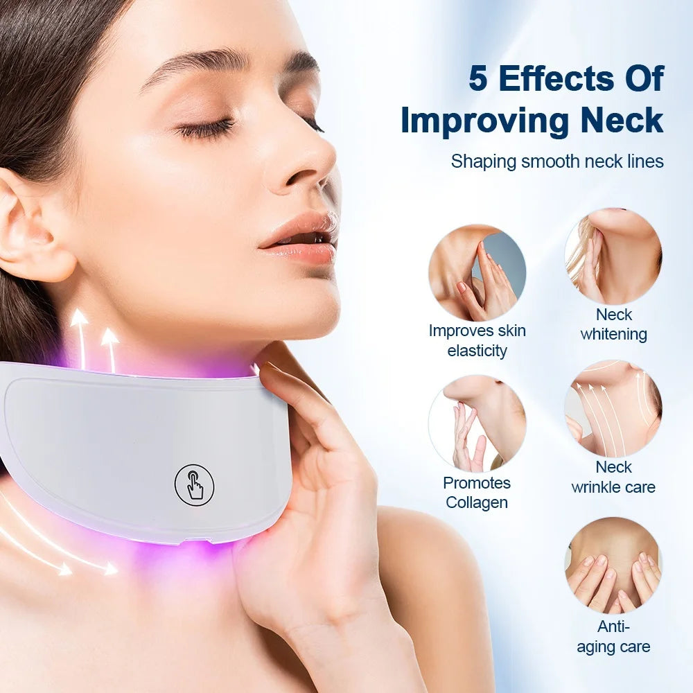 7-1 Color Red Light Therapy Facial Mask With Neck Red Light Therapy Mask