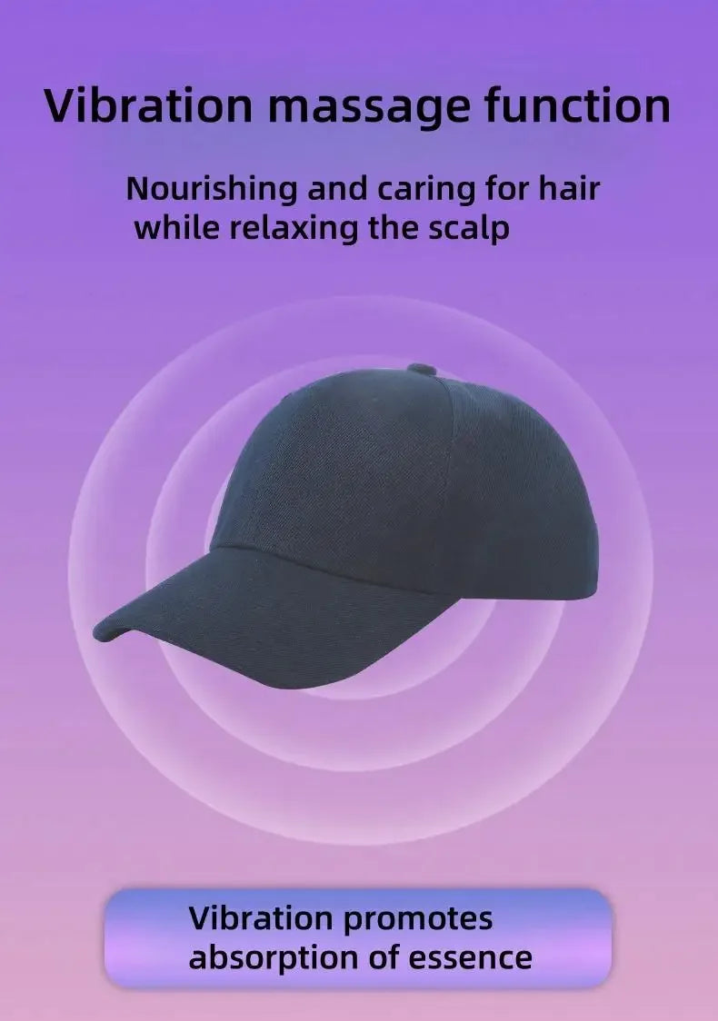 Red Light Hair Growth Cap  Infrared Anti-hair Loss Therapy Device Prevents Hair Loss and Promotes Scalp Blood Circulation