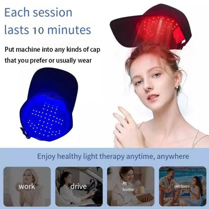 Red Light Hair Growth Cap  Infrared Anti-hair Loss Therapy Device Prevents Hair Loss and Promotes Scalp Blood Circulation